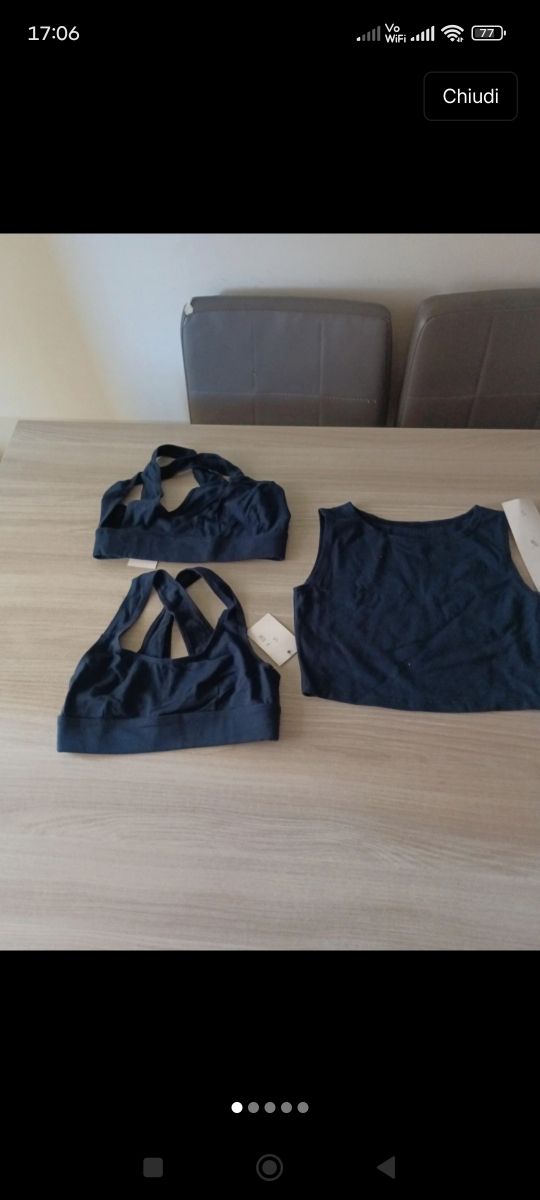 Top fitness donna - 3  top blu