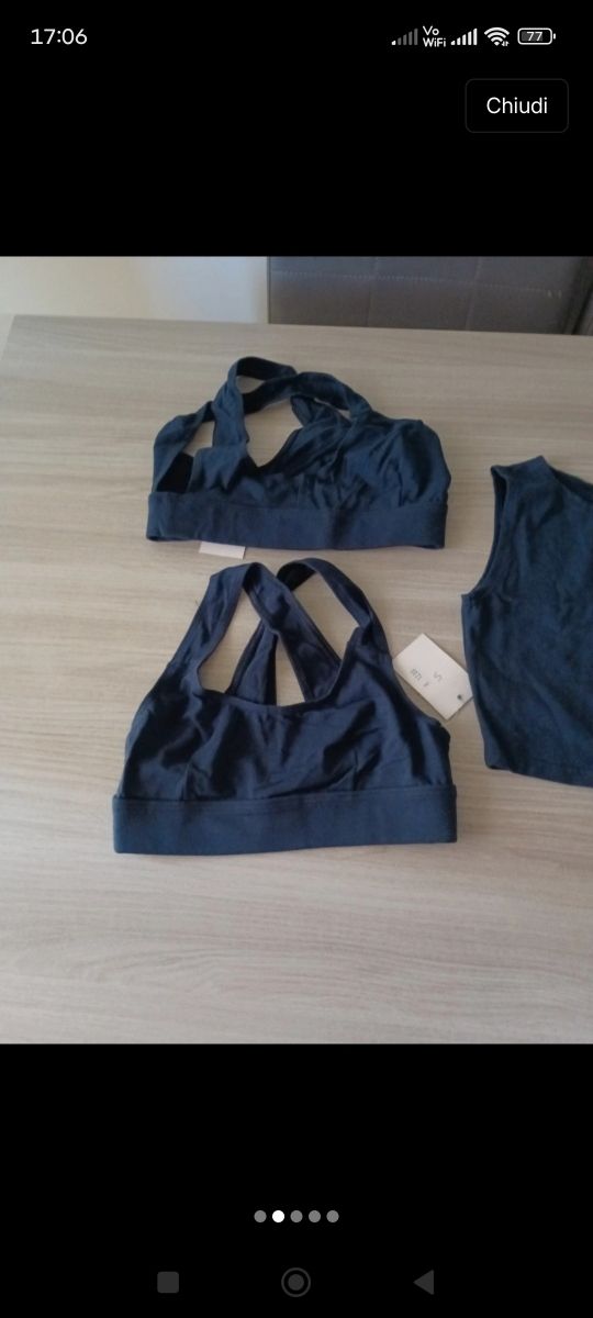 Top fitness donna - 3  top blu