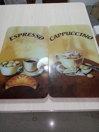 2 protectores cocina - café