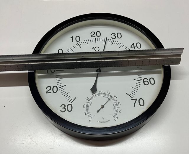 Termómetro higrómetro vintage