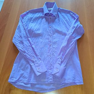 Camicia lino uomo lilla taglia 38 cm 15"