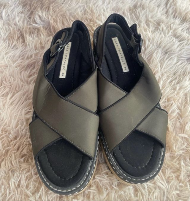 Sandalias Zara plataforma 39