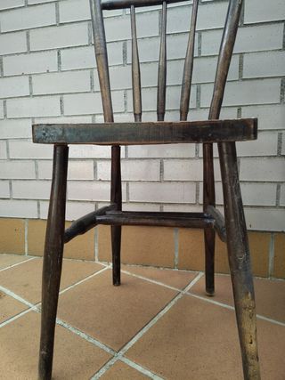 2 Sillas madera siglo XIX