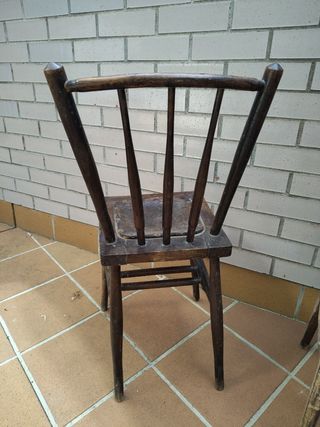 2 Sillas madera siglo XIX