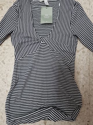Camiseta rayas  premamá XS