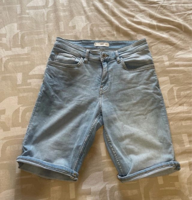 Shorts vaqueros MNG - Azul claro