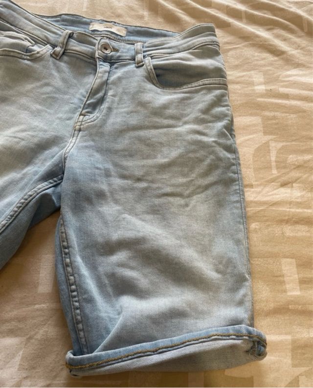 Shorts vaqueros MNG - Azul claro