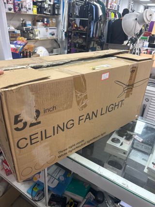 Ventilador techo GLITI 52" marrón