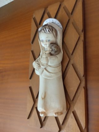 Virgen con Niño - Cuadro antiguo