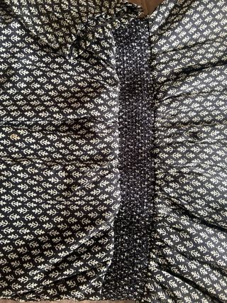 Vestido negro estampado