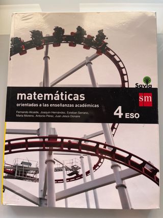 libero de texto Matemáticas 4 ESO editorial SM