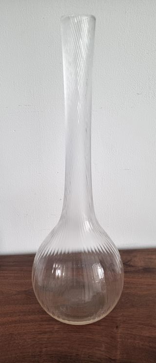 Vaso vetro soffiato Daum anni '70