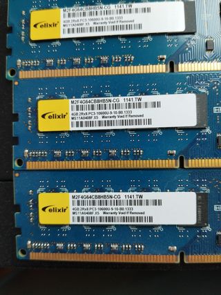 4x Módulos RAM Elixir 4GB 1333MHz