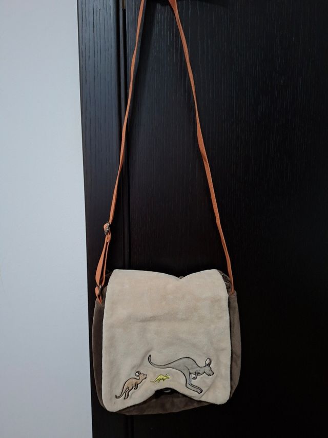 Bolso bandolera marrón beige