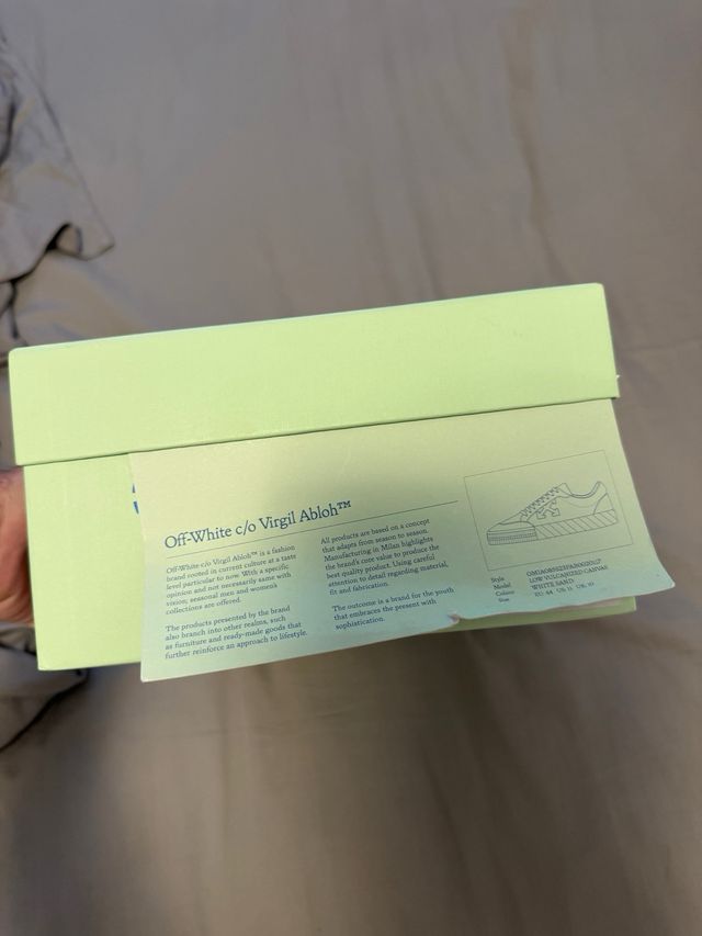 Off White Vulcanized Sneakers