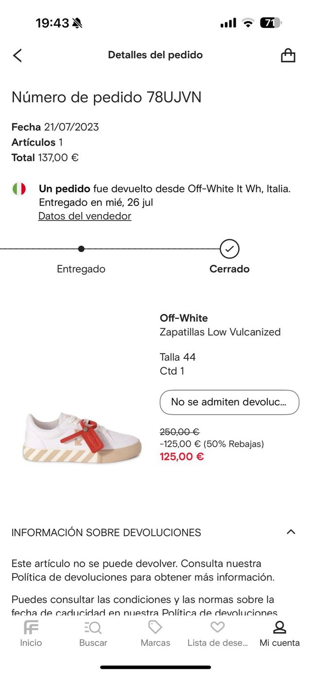 Off White Vulcanized Sneakers