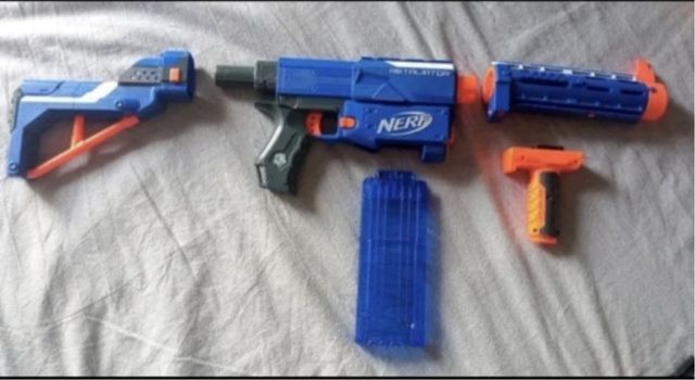 Nerf Retaliator Pistola - Azul
