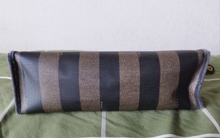Pochette Fendi vintage nera e marrone