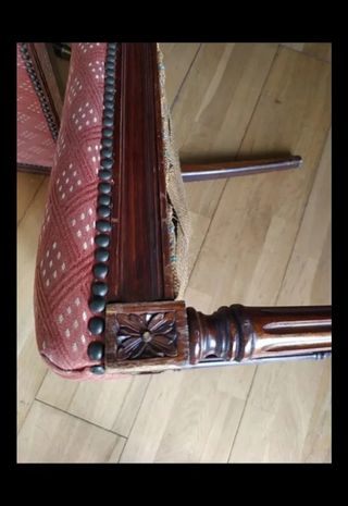 2 sillas madera estilo antiguo