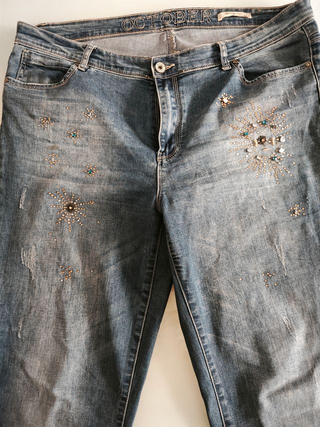 Vaqueros October 7XL con pedreria