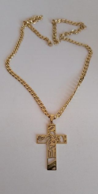 Collana con crocifisso croce dorata
