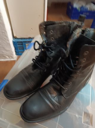 Botines negros piel hombre - talla 46