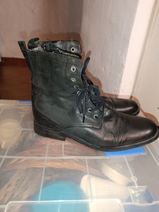Botines negros piel hombre - talla 46