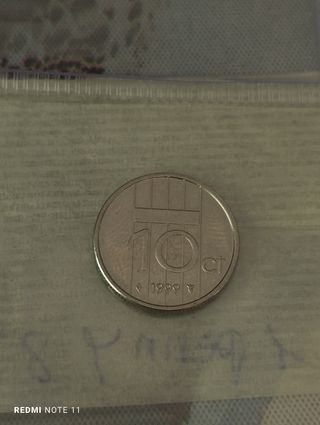 Moneda 10 cts Holanda 1999