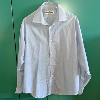 Camicia uomo celeste cotone taglia 40