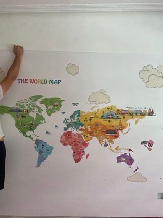 Mapa Mundi Infantil - Decoración Pared