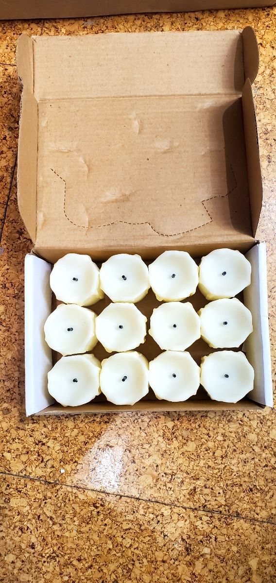 12 Velas LED blancas - Decorativas