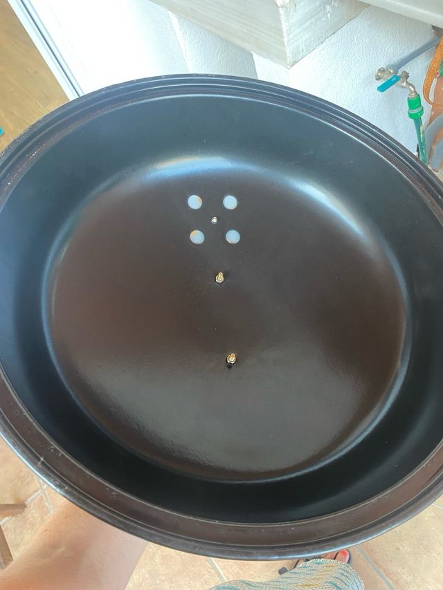 Barbacoa de carbón negra NUEVA!!! Diámetro 28,5cm.