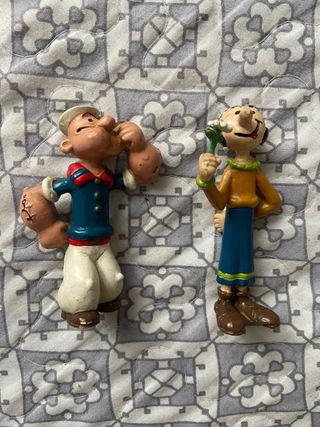 Figuras Popeye y Olivia PVC Años 80