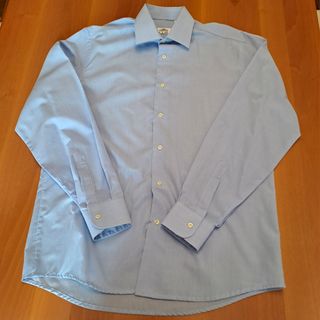 Camicia uomo celeste cotone taglia 39 cm 15"1/2