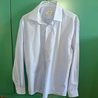 Camicia uomo celeste cotone taglia 39 cm 15"1/2