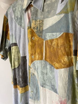 Camisa vintage multicolor