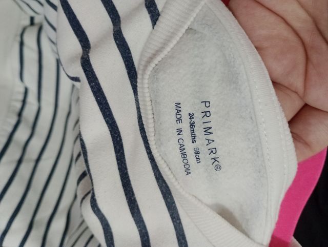 Lote 3 Sudaderas niña Primark (2-3 años)