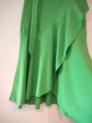 Falda larga verde 