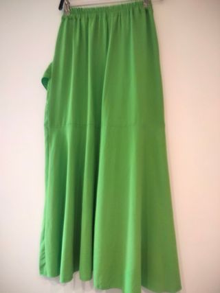 Falda larga verde 