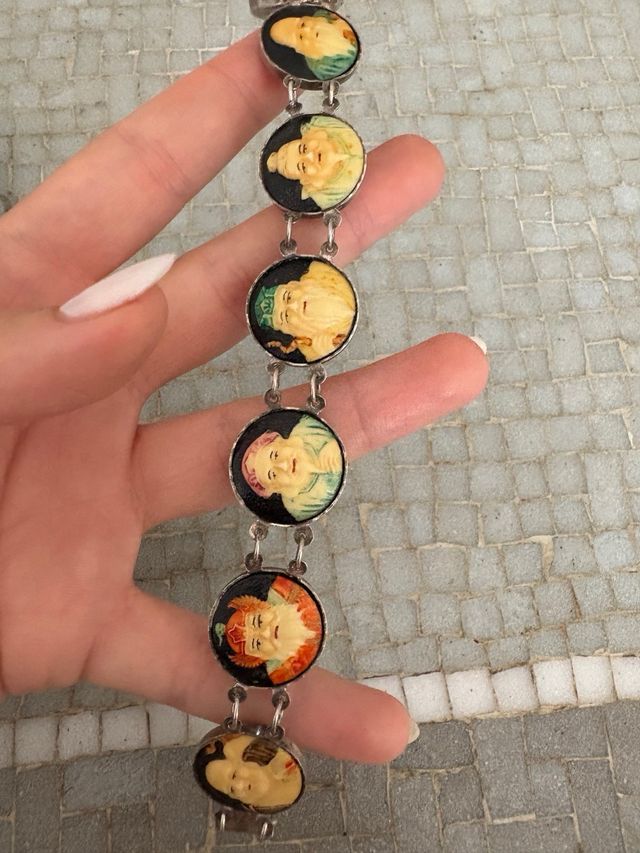 Pulsera plata Toshikane siglo XX Dioses