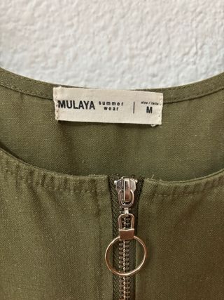 Peto corto Mulaya verde militar 