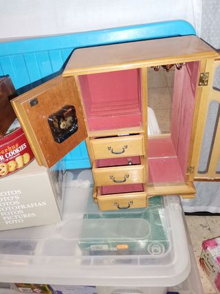Joyero con reloj - Madera