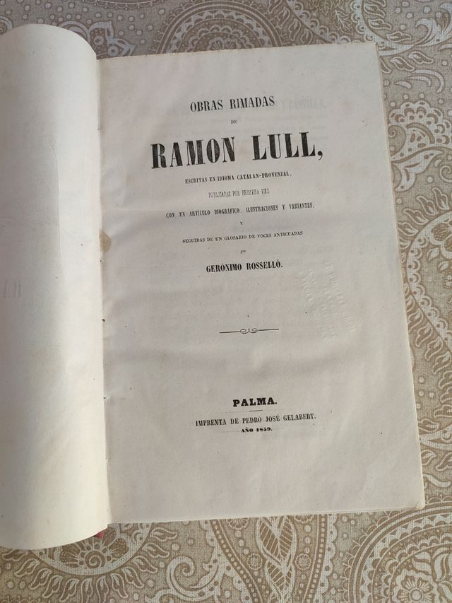 Obras Rimadas Ramón Llull (1959)