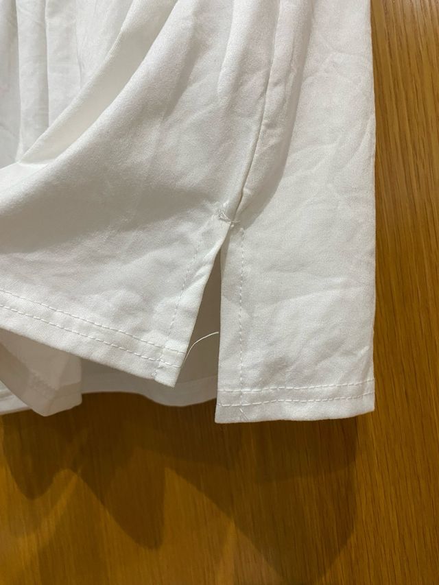 Mini falda blanca elástica