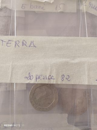 Moneda 20 peniques Reino Unido 1982