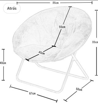 Sillón silla plegable Moon - Verde