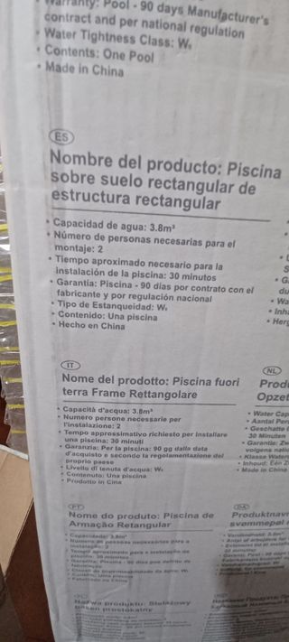 Piscina Intex Rectangular 300x200x75cm