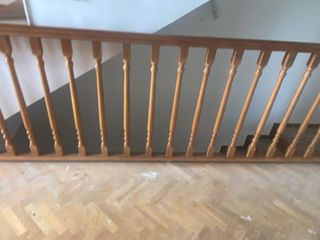 Barandilla madera escalera