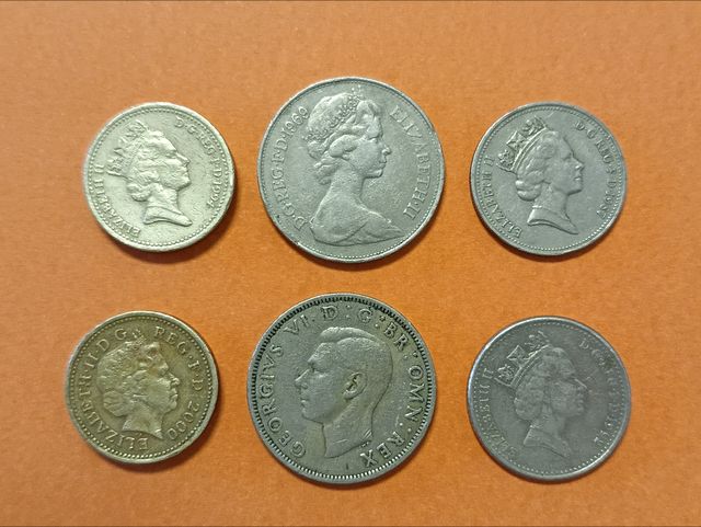 6 Monedas Reino Unido