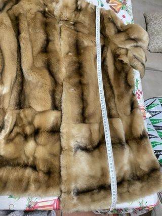 Abrigo piel sintética marrón - El Corte Inglés